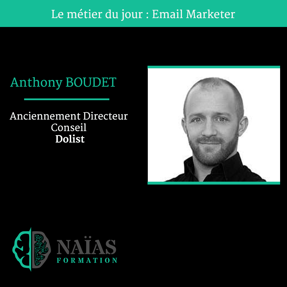 Débouché marketing digital, métier Expert Email Marketing, conférence en ligne par Anthony Boudet