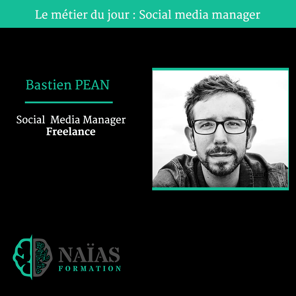 Débouché marketing digital, métier Social Media Manager, conférence en ligne par Bastien Péan