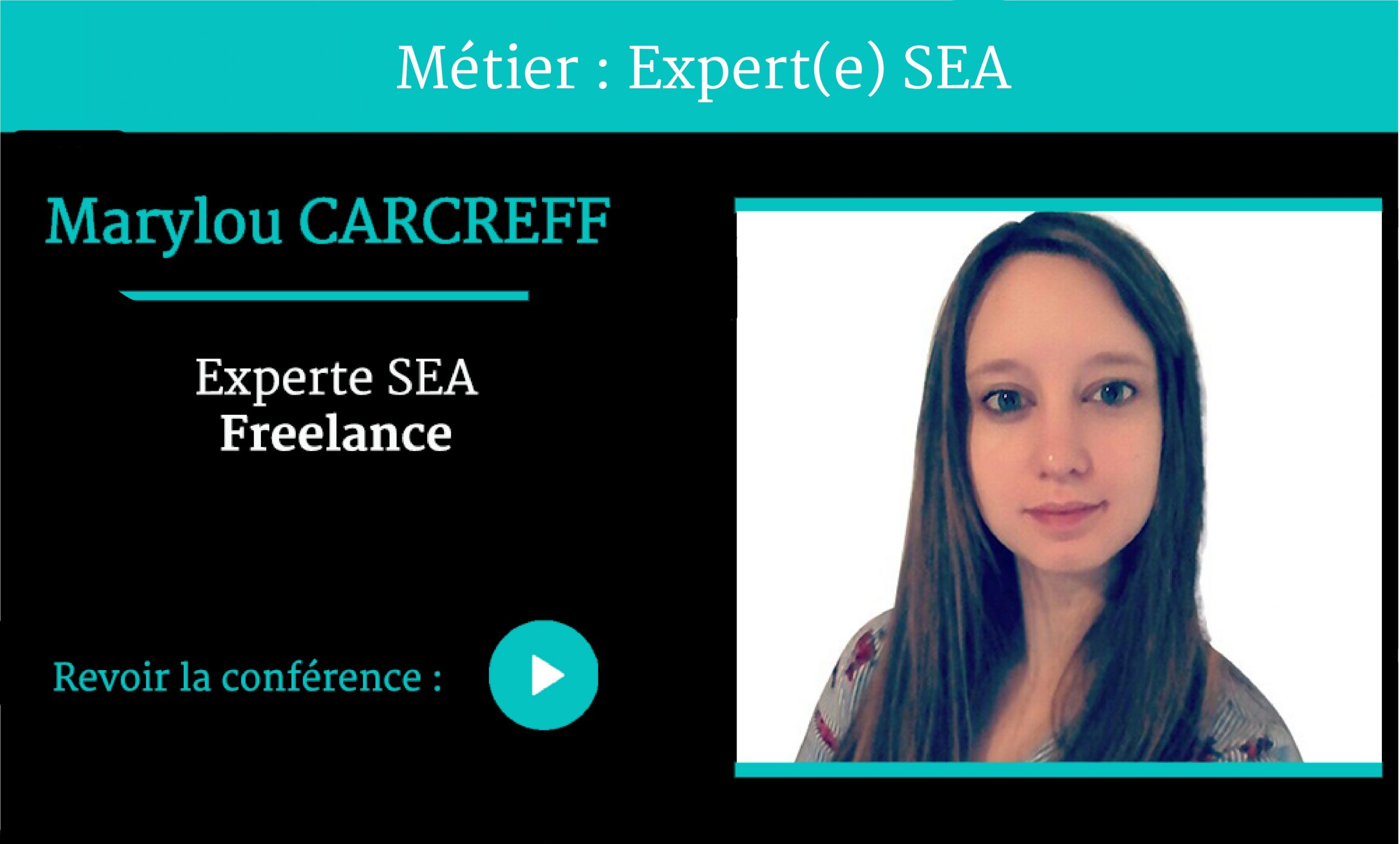 Métier Expert SEA conférence par Marylou CARCREFF pour Naïas – National Institute of Advertising Strategy